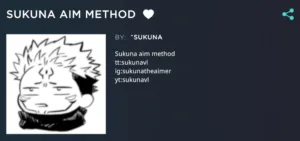 Sakuna Aim Method on Aimlabs